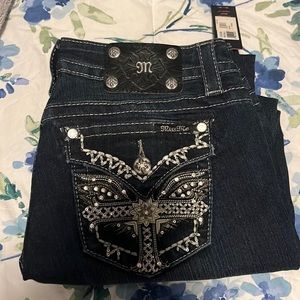 Miss Me Dark Blue Jeans